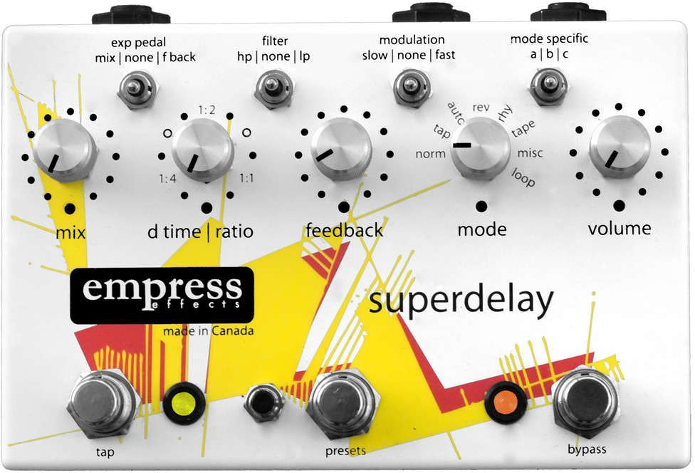 EMPRESS Super Delay - 8種類のディレイ + 3サブモード + 13秒の 