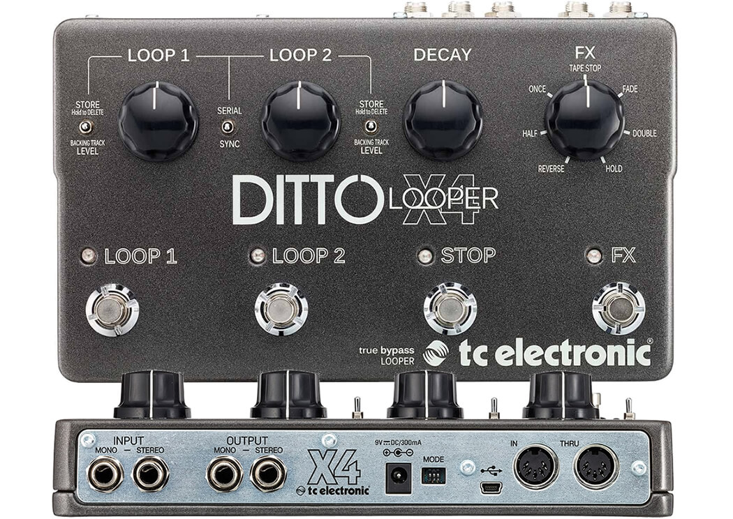 TC Electronic Ditto X4 Looper - TC Electronicのルーパー「Ditto Looper 」シリーズの最上位モデル【Supernice!エフェクター】