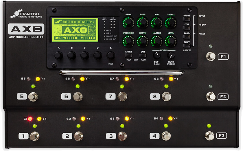 Fractal Audio Systems AX8：フロントパネル