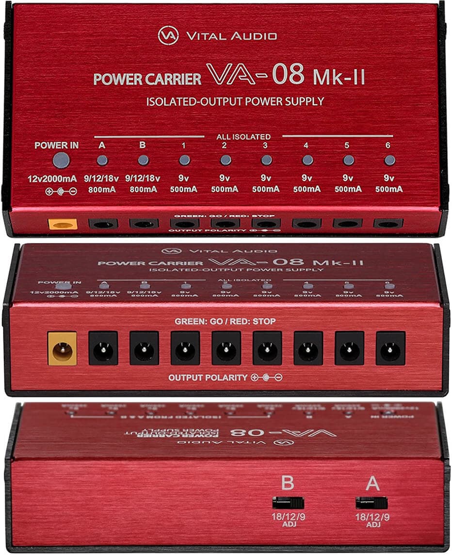 Vital Audio POWER CARRIER VA-08 MkII - 8個のエフェクターに電源供給 