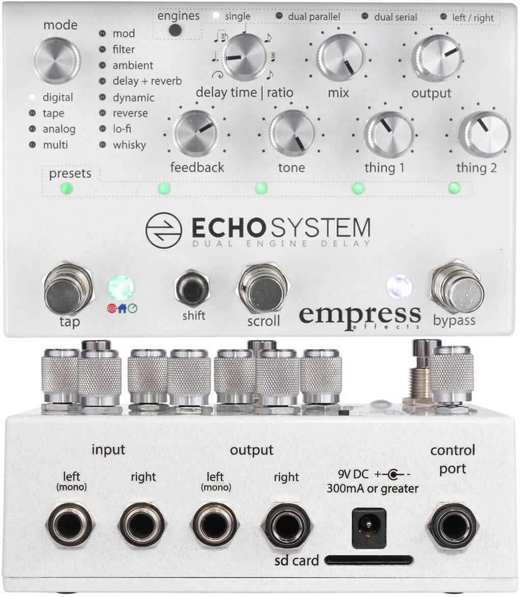 Empress Echosystem - 25種類以上のディレイモード/2系統のステレオ 
