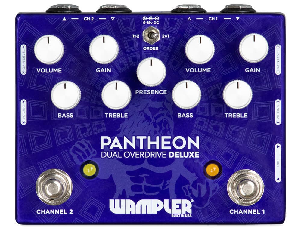Pantheon Deluxe Dual Overdrive：フロントパネル