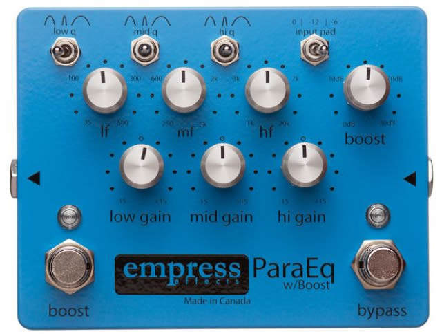 EMPRESS ParaEQ - レコーディング機器並の高音質設計を誇るペダル型 